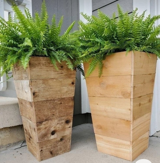 Rustic feature planters